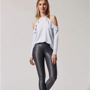 Beyond Yoga Frill Seeker Long Sleeved Top Light Blue Size Small